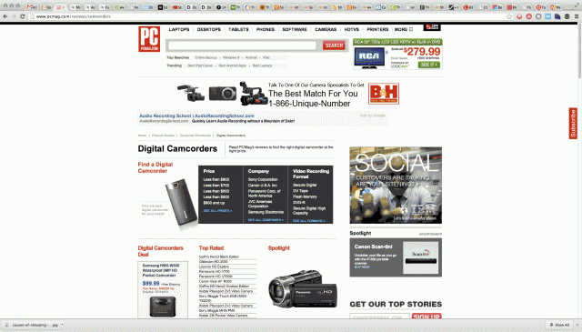Скриншот сайта PCMag.com
